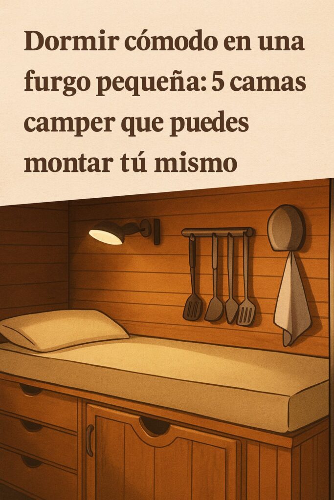 Dormir cómodo en una furgo
